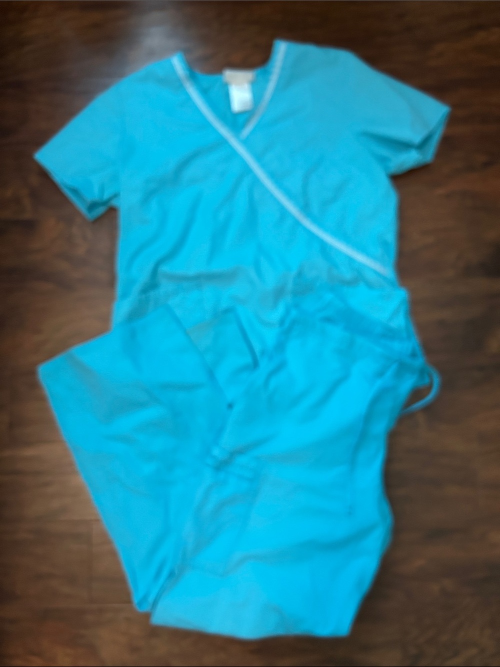 SB Scrubs Soft Turquoise Set with Contrast Trim- Small